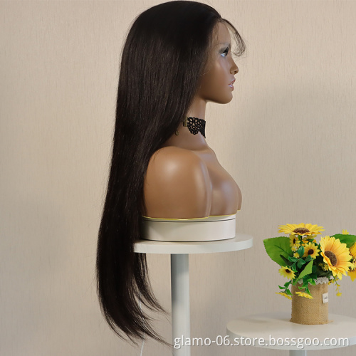 Hd Virgin Brazilian Human Hair Lace Front Wig Straight Raw Brazilian Human Hair Wigs For Black Women,Front Lace Wig Human Hair